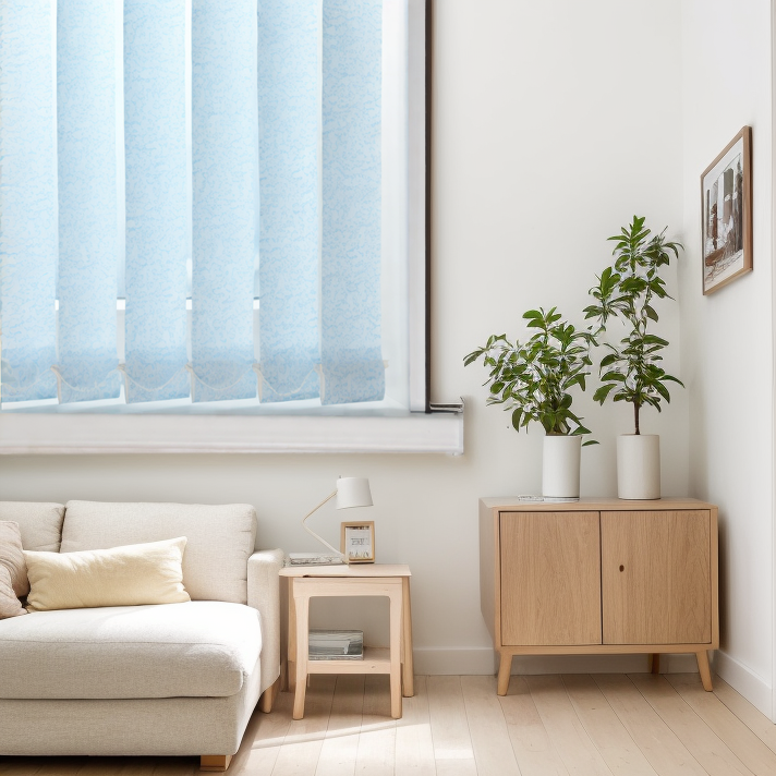 Тканевые Аврора голубой 1139