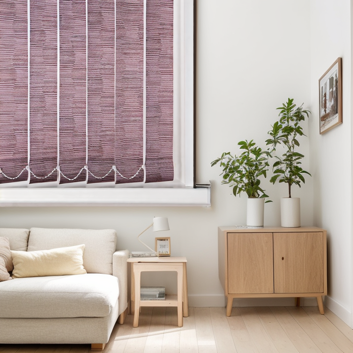 Тканевые Бруклин бордовый 1626