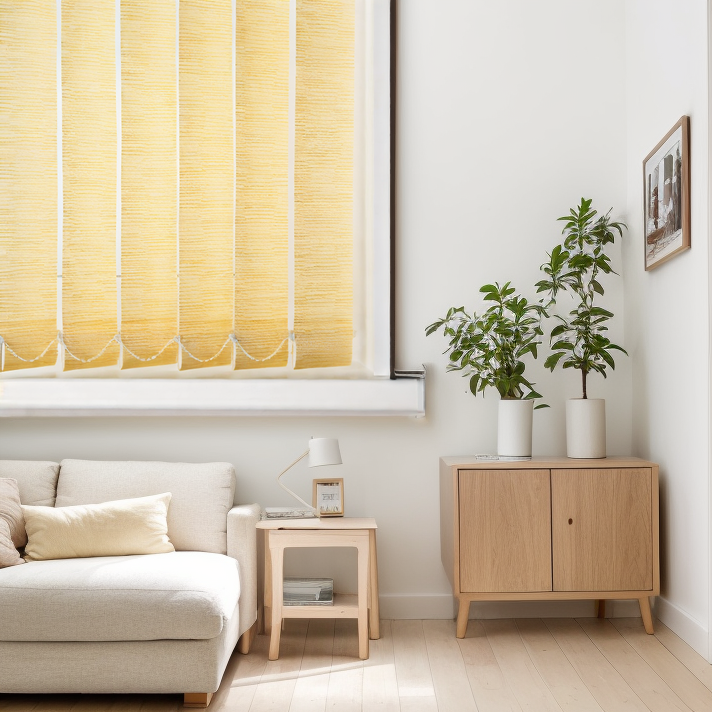 Тканевые Бруклин желтый 1617