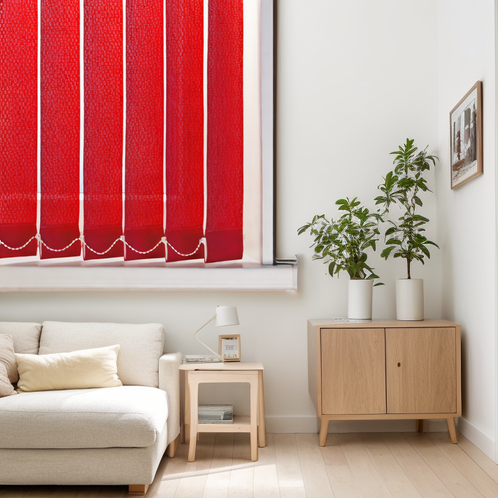 Тканевые Кёльн красный 2121