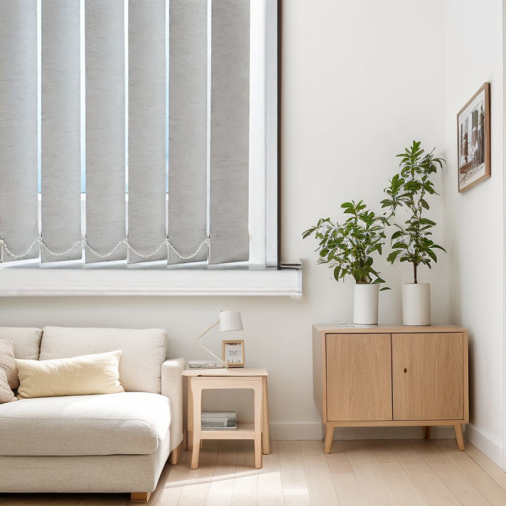 Тканевые Мадагаскар лен серый 2554