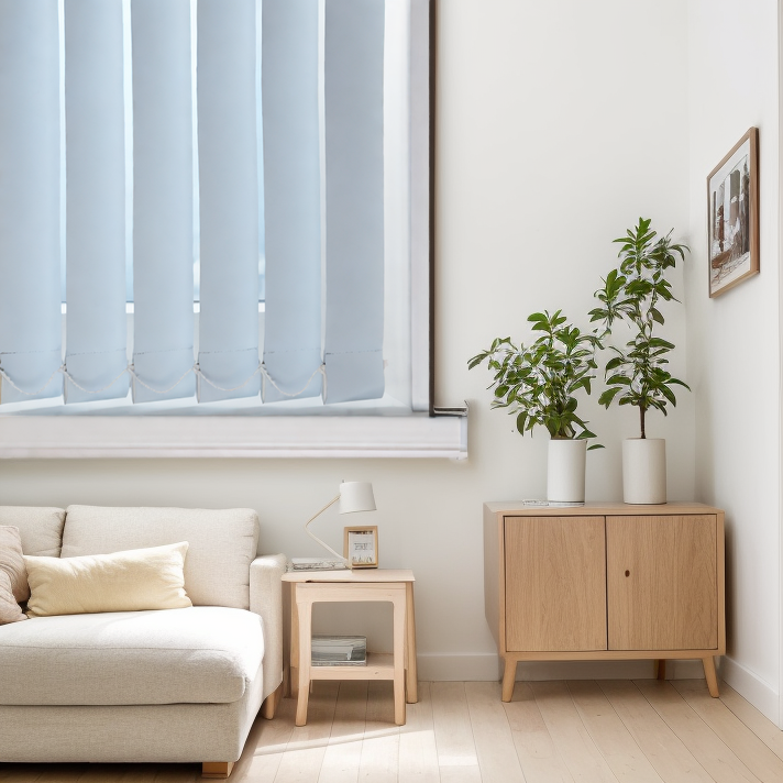 Тканевые Олимпик блэкаут голубой 2839