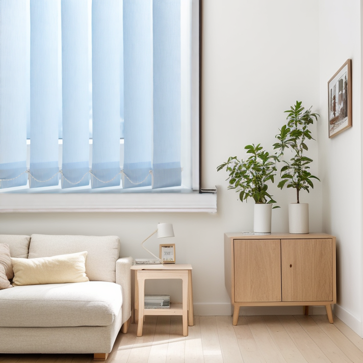 Тканевые Рейн голубой 3139