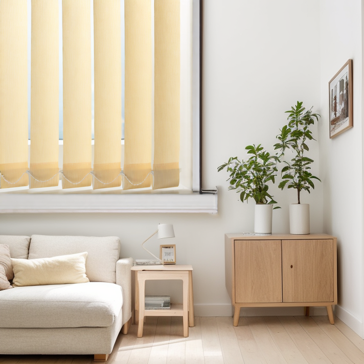 Тканевые Рейн светло-желтый 3116