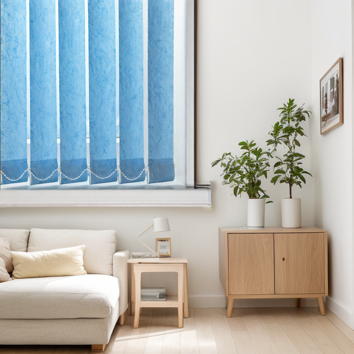 Тканевые Шелк голубой 4139