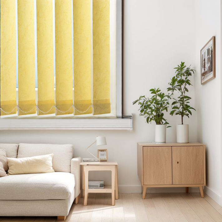 Тканевые Шелк желтый 4117